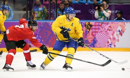 Gabriel Landeskog against Switzerland